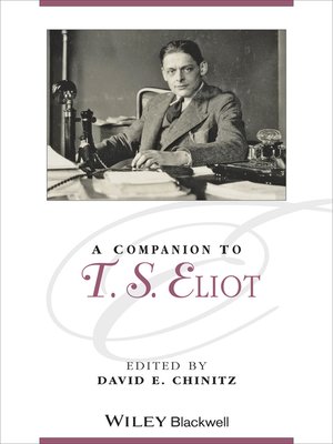 cover image of A Companion to T. S. Eliot